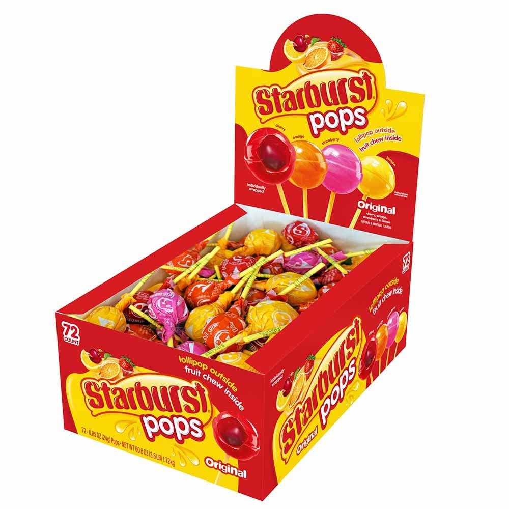 Starburst Original Lollipops (BB October 2025) (72 PACK)