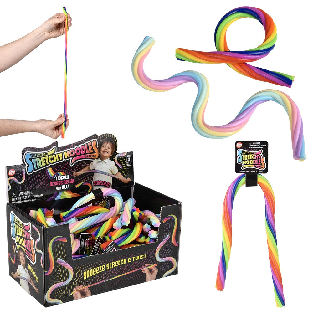 12" Rainbow Stretchy Noodle