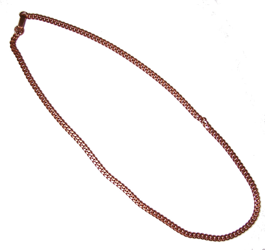 SOLID COPPER CHAIN 18 IN MENS OR WOMENS NECKLACE (sold by the piece )
