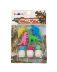 Dinosaur Jurassic Word Theme Eraser Set