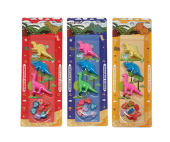 Dinosaur Theme Eraser Set