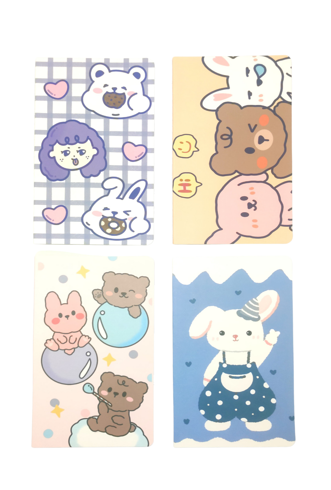 A5 Notebooks Bunny Rabbit  Design Cartoon Pattern Paper Cover Mini Notebook