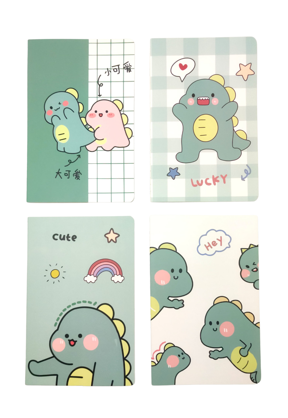 A5 Notebooks Cute Dinosaur Design Cartoon Pattern Paper Cover Mini Notebook