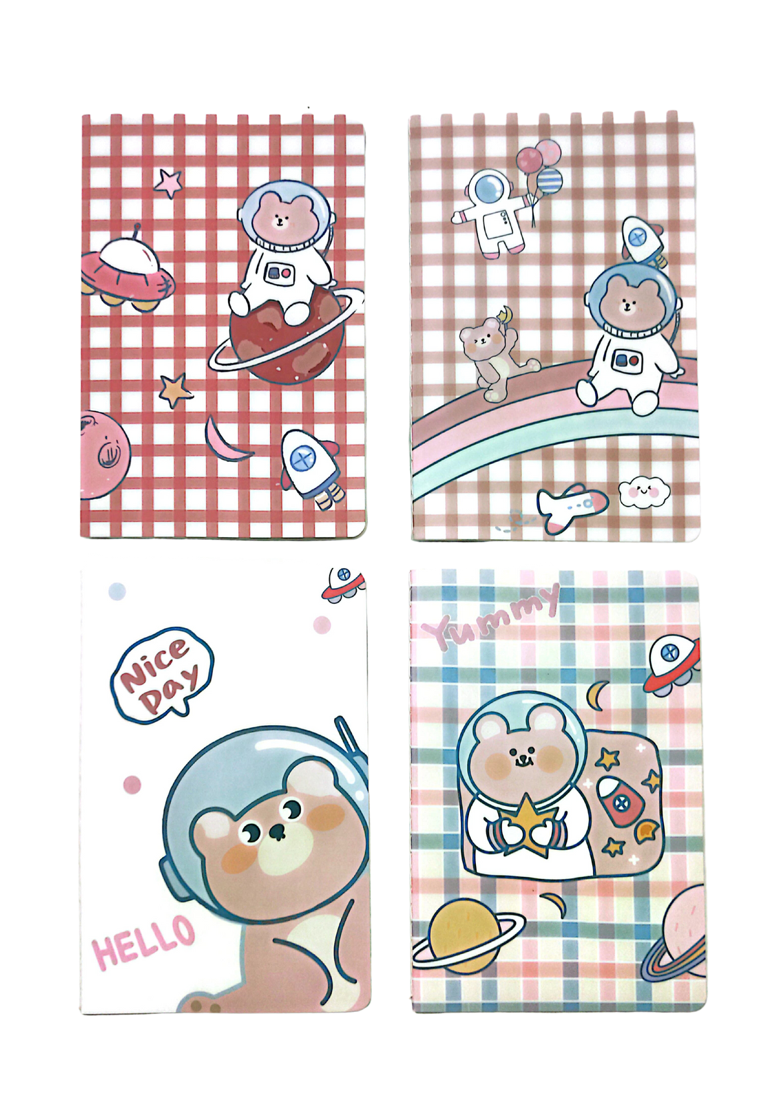A5 Notebooks Cute Astronaut Design Cartoon Pattern Paper Cover Mini Notebook