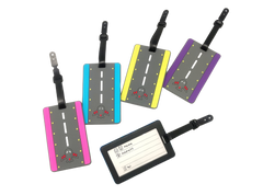 Cute 3D Airplane Design Theme Pattern Luggage Tag