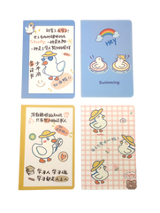 A5 Notebooks Cute Duck Design Cartoon Pattern Paper Cover Mini Notebook