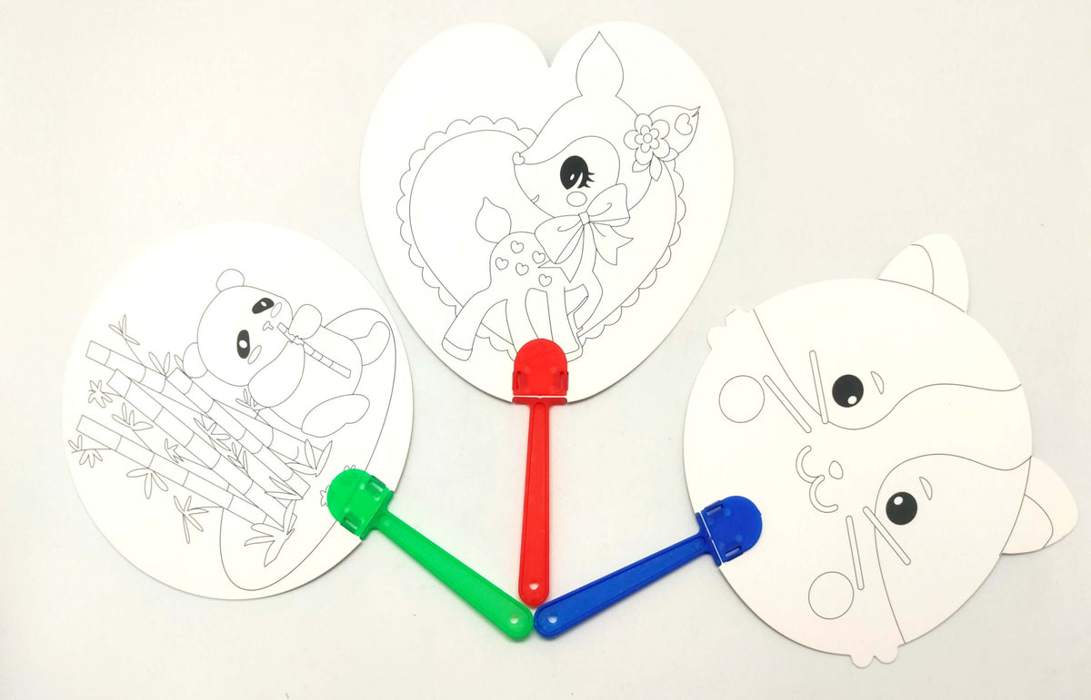 DIY Colouring Fan