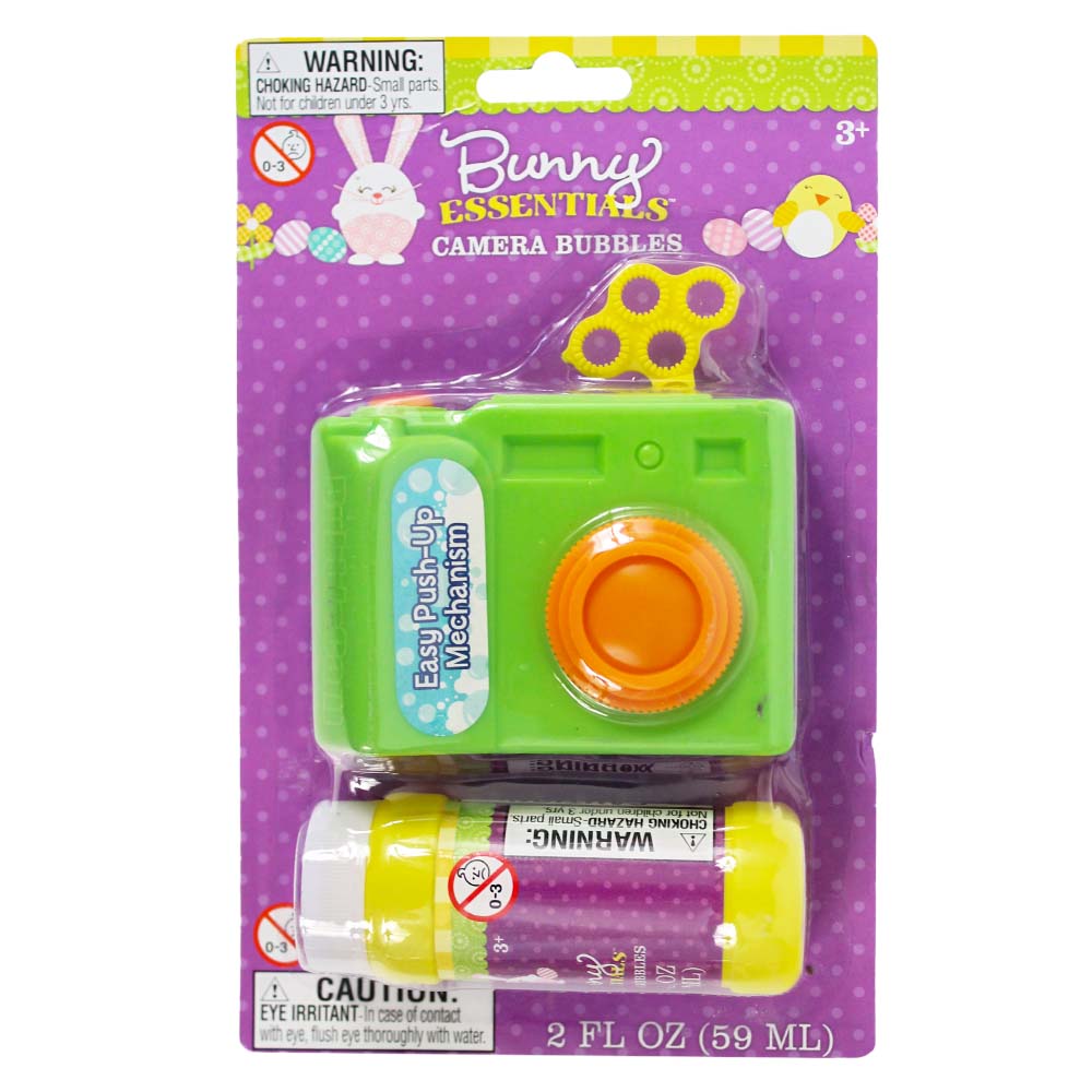 Camera Bubble Blower With Bubbles 2 oz 3.5" (EACH)