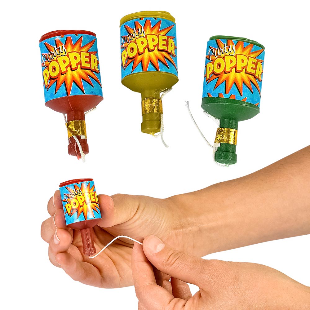 Confetti Party Popper Assortment (72 PACK)