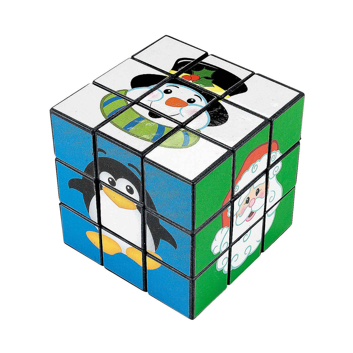 Christmas Friends Puzzle Cubes 2.75" (DZ)