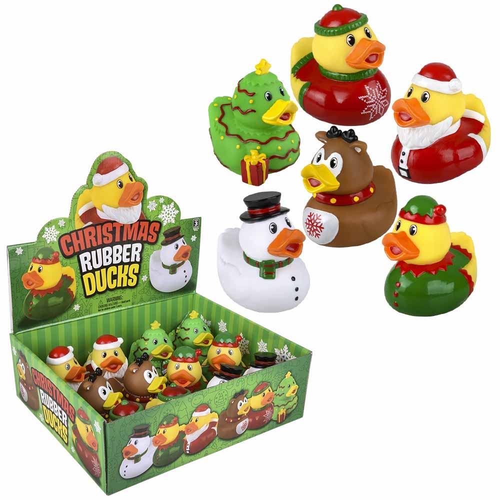 Christmas Rubber Duck Assortment 3.5" (DZ)