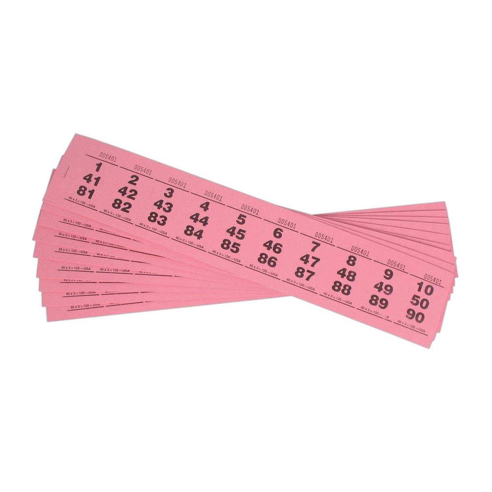 Paddle Wheel Tickets 40X3 (Special Order) (100 PACK)