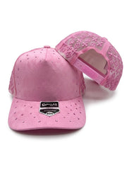 Dallas Hat Co 804 Rhinestone 5 Panel Mesh Trucker Premium Hat