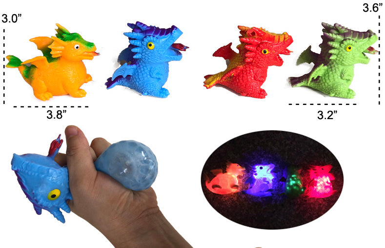SQUEEZE DINOSAURS WITH POP OUT EGG (sold by the piece or dozen)