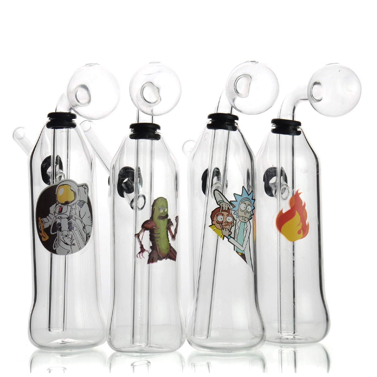 7" Heavy Glass Oil Burner with Sticker