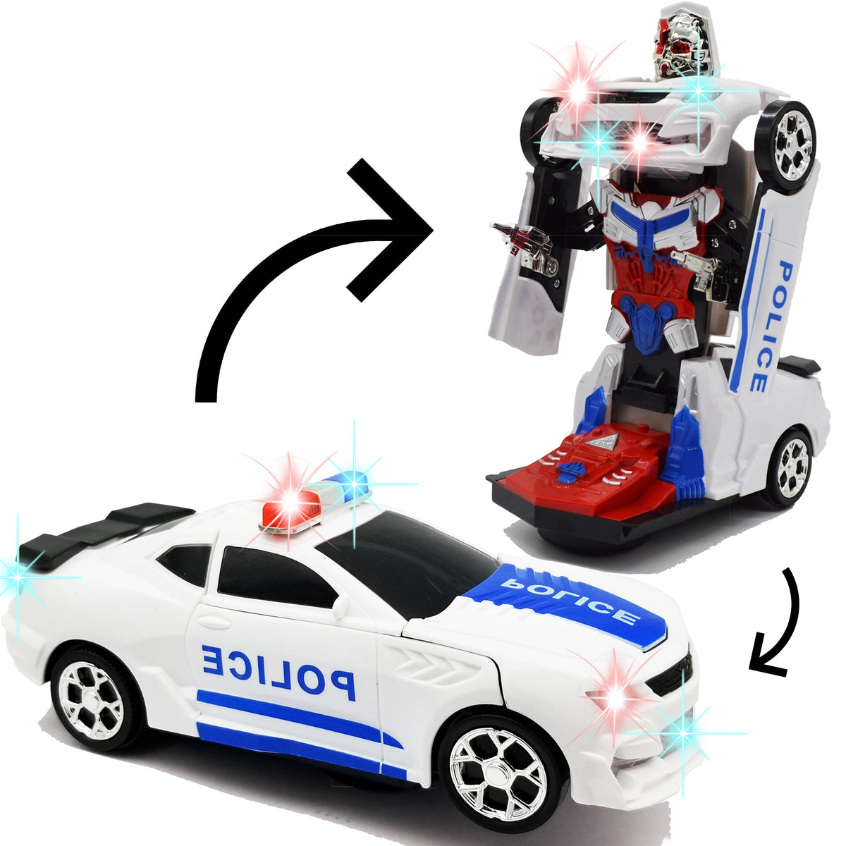 Police Transforming Car