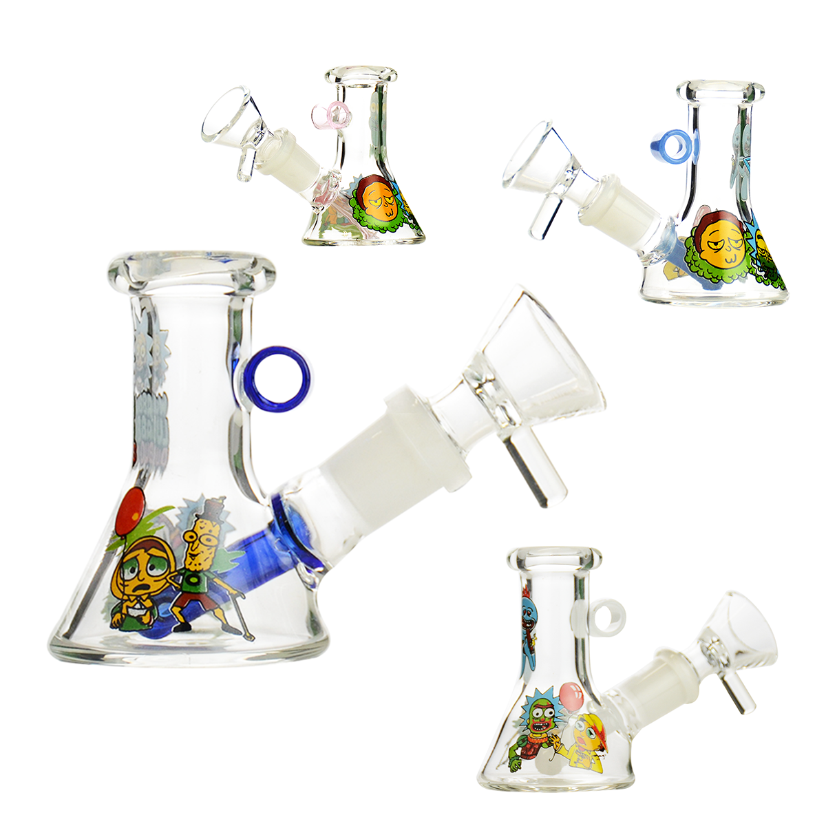 3" Mini Ricky Beaker with 14mm Male Bowl