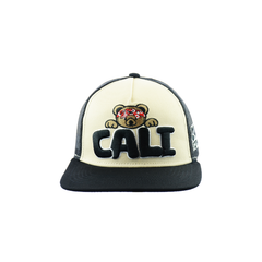 Cali Bear Embroidered Snapback - Only Black Available