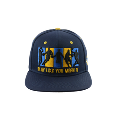 PLAY LIKE YOU MEAN IT Embroidered Snapback Hat