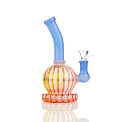 7" Water Pipe Bong Golden Base with 14mm Male Bowl