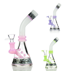 8" WigWag Reversal Art with 14mm Male Bowl