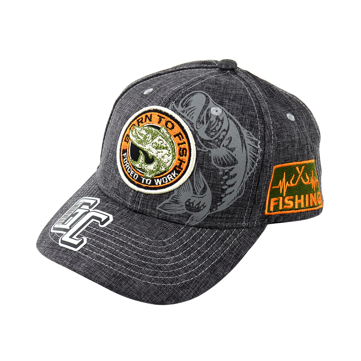 Snapback "Born to Fishing" Hat Embroidered