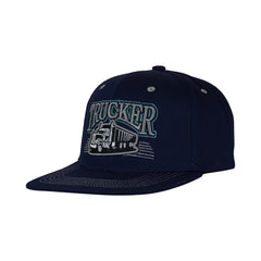 Snapback "Trucker" Work Hard Play Hard Hat Embroidered