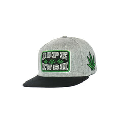 Dope Kush Leaf Embroidered Snapback Hat