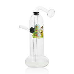 9” Oil Burner Clear Glass with Sticker