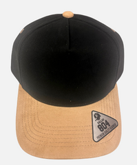 Dallas 804 5 Panel Suede Visor HIGH CROWN SLIGHT CURVE