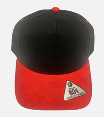 Dallas 804 5 Panel Suede Visor HIGH CROWN SLIGHT CURVE