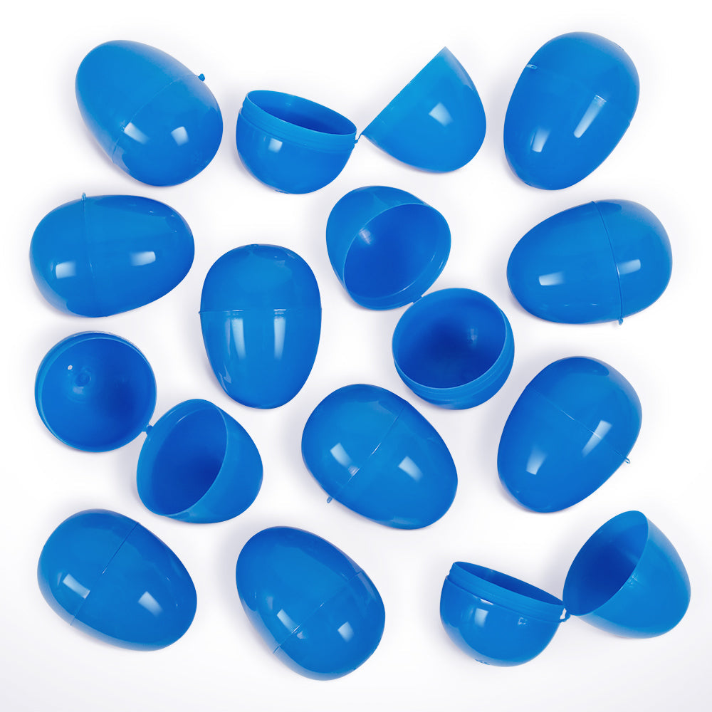 Empty Plastic Easter Eggs - Blue 2-1/3" (100 PACK)