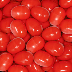Empty Plastic Easter Eggs - Red 2-1/3" (1000 PACK)