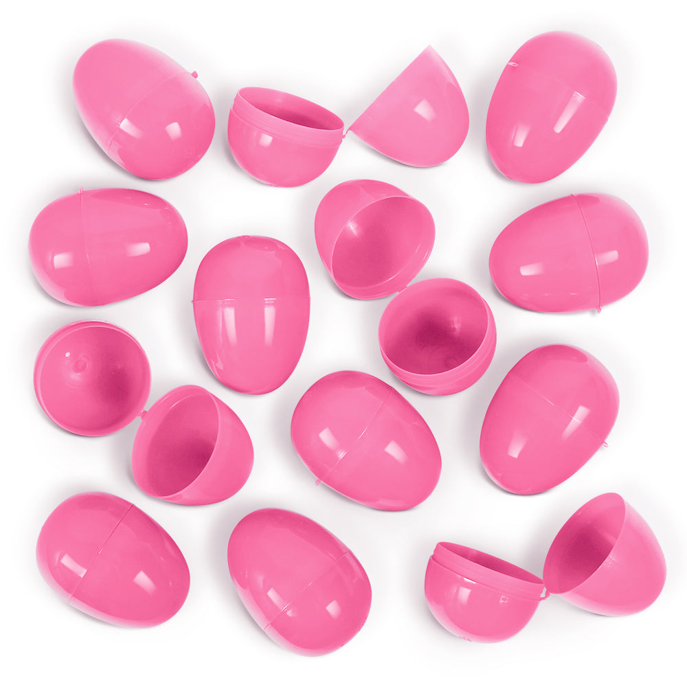Empty Plastic Easter Eggs - Pink 2-1/3" (100 PACK)