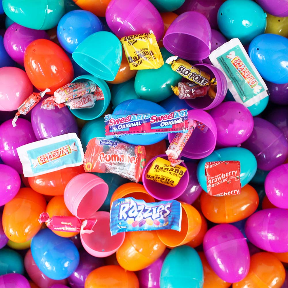 Last Year's 2 Candy Filled Easter Eggs 2-1/3" (500 PACK) (Final Sale)
