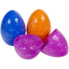 Empty Plastic Easter Egg - Jumbo Marbleized Assorted 10" (EACH)