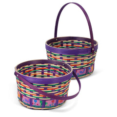 Small Oval Bamboo Easter Basket 8" (EACH)