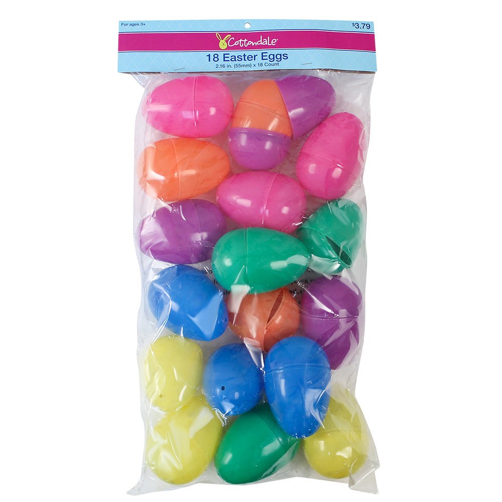 Closeout Easter Eggs 3.25" (18 PACK)