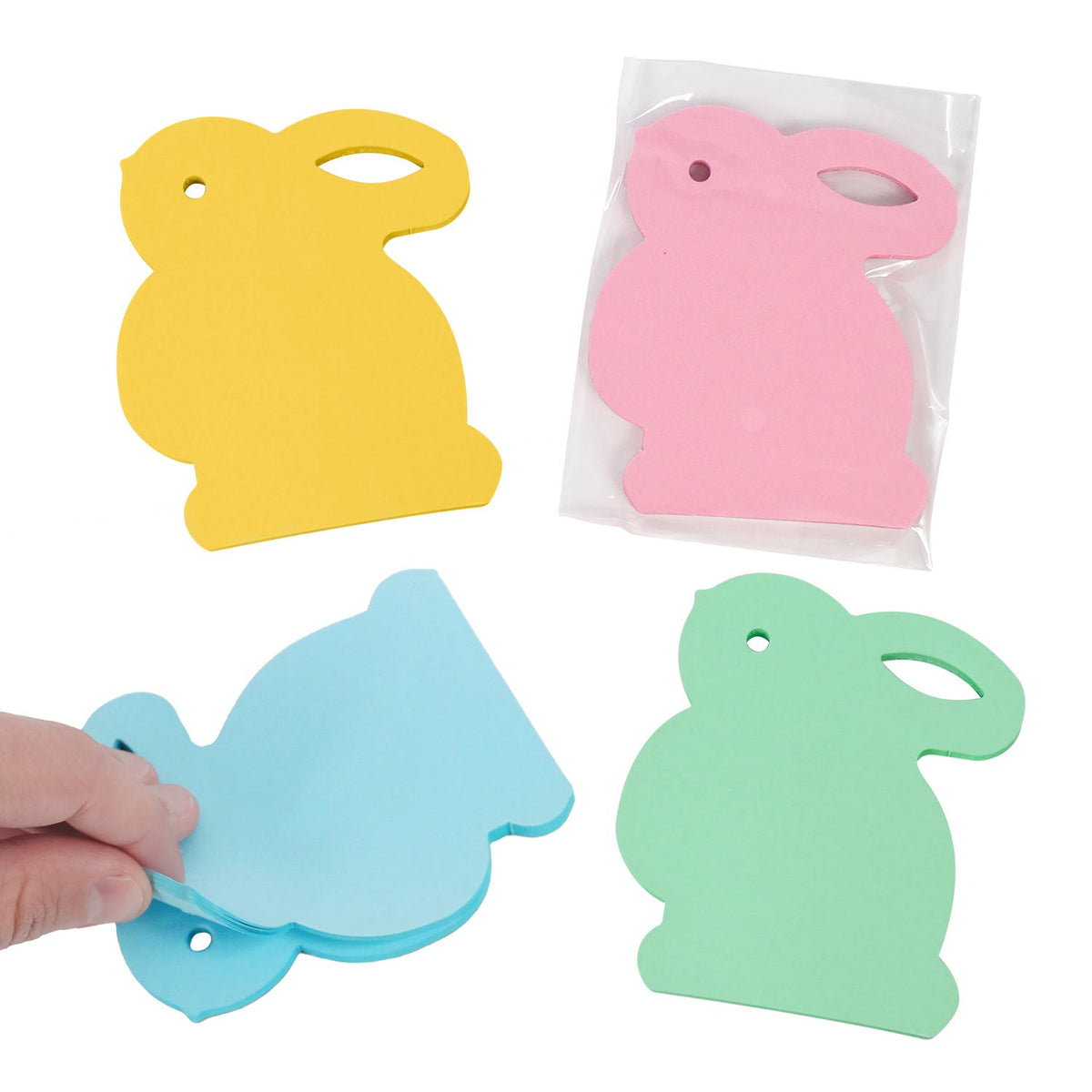 Bunny Notepad Assorted 4" (EACH)
