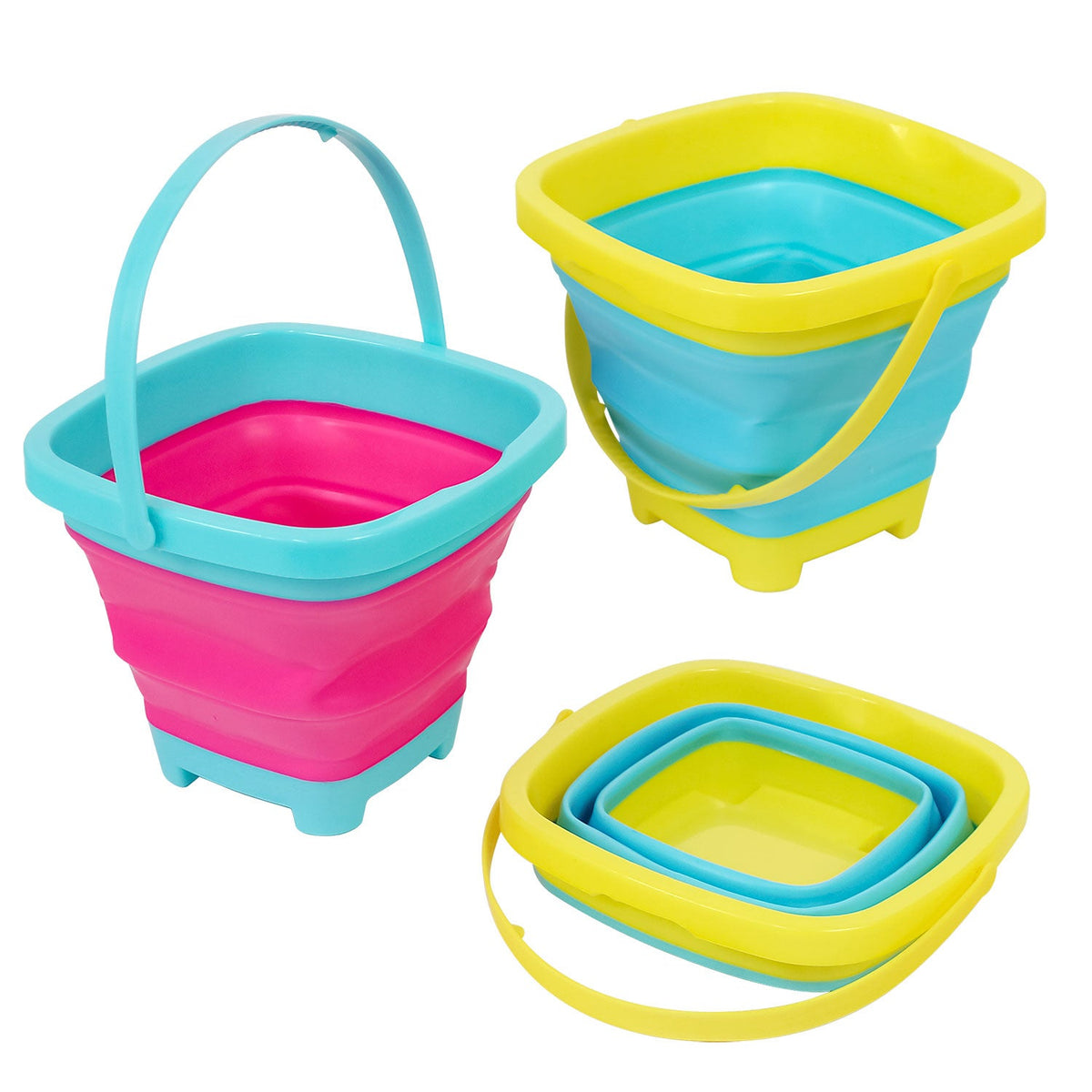 Collapsible Bucket Assorted 6" x 7.5" (EACH)
