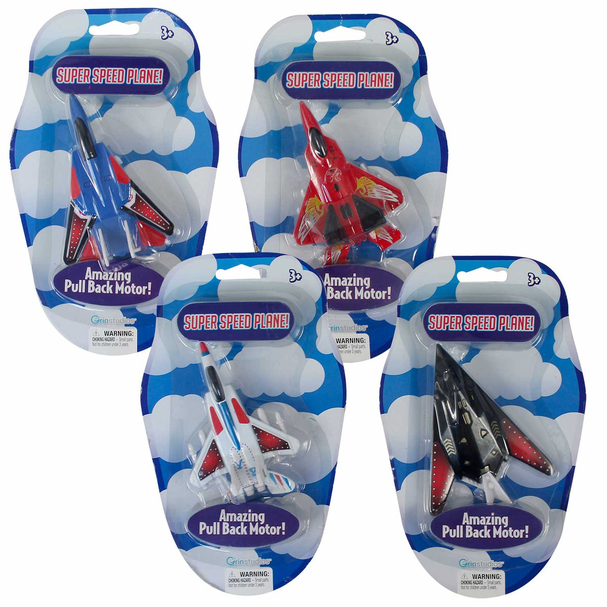 Pull-Back Super Speed Plane Assorted 4.5" (EACH)