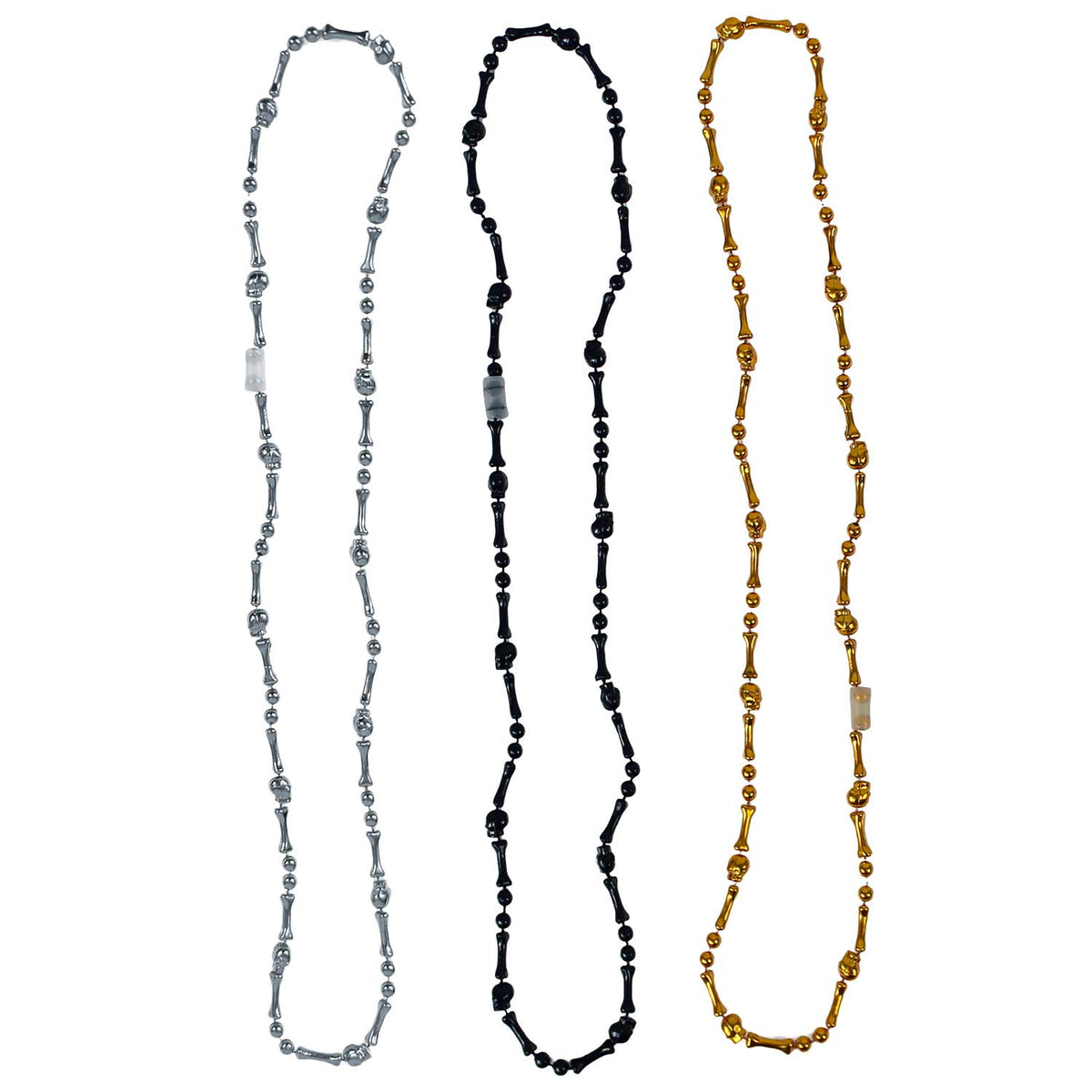 Beads - Skull and Bones Assortment 32" (8 PACK)