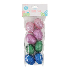 Closeout Easter Eggs Glitter 2.36" (8 PACK)