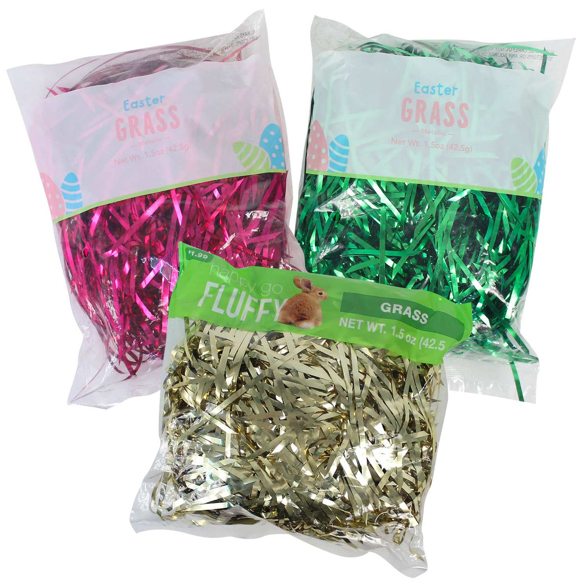 Easter Grass - Metallic Assorted 1.5 oz (EACH)