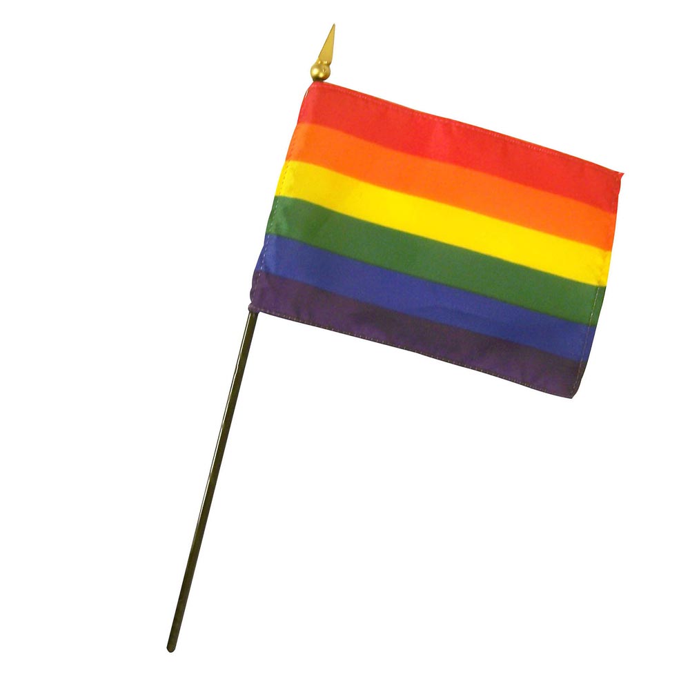 Flag - Rainbow 4" x 6" Poly (EACH)