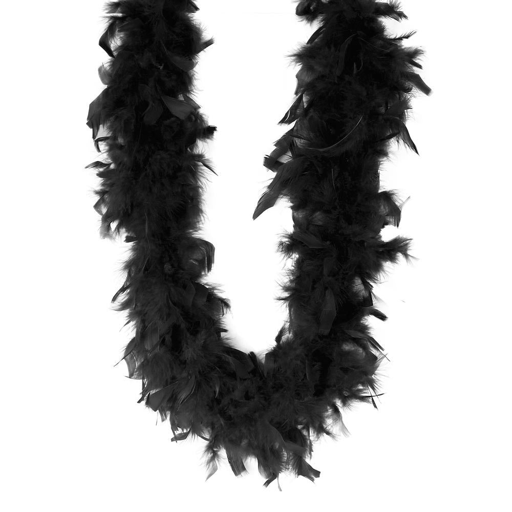 Chandelle Feather Boa - Black 6' (EACH)