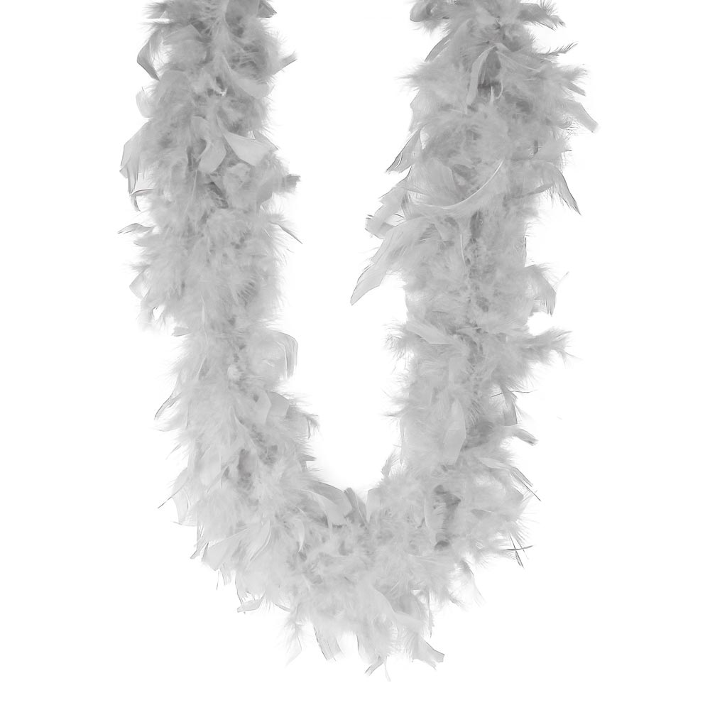 Chandelle Feather Boa - White 6' (EACH)