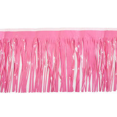Float Drape - Vinyl Fringed 15" x 10' Pink (EACH)