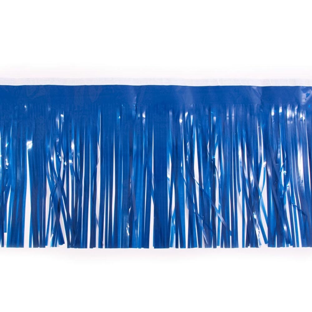 Float Drape - Vinyl Fringed 15" x 10' Dark Blue (EACH)