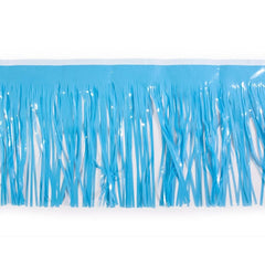 Float Drape - Vinyl Fringed 15" x 10' Baby Blue (EACH)